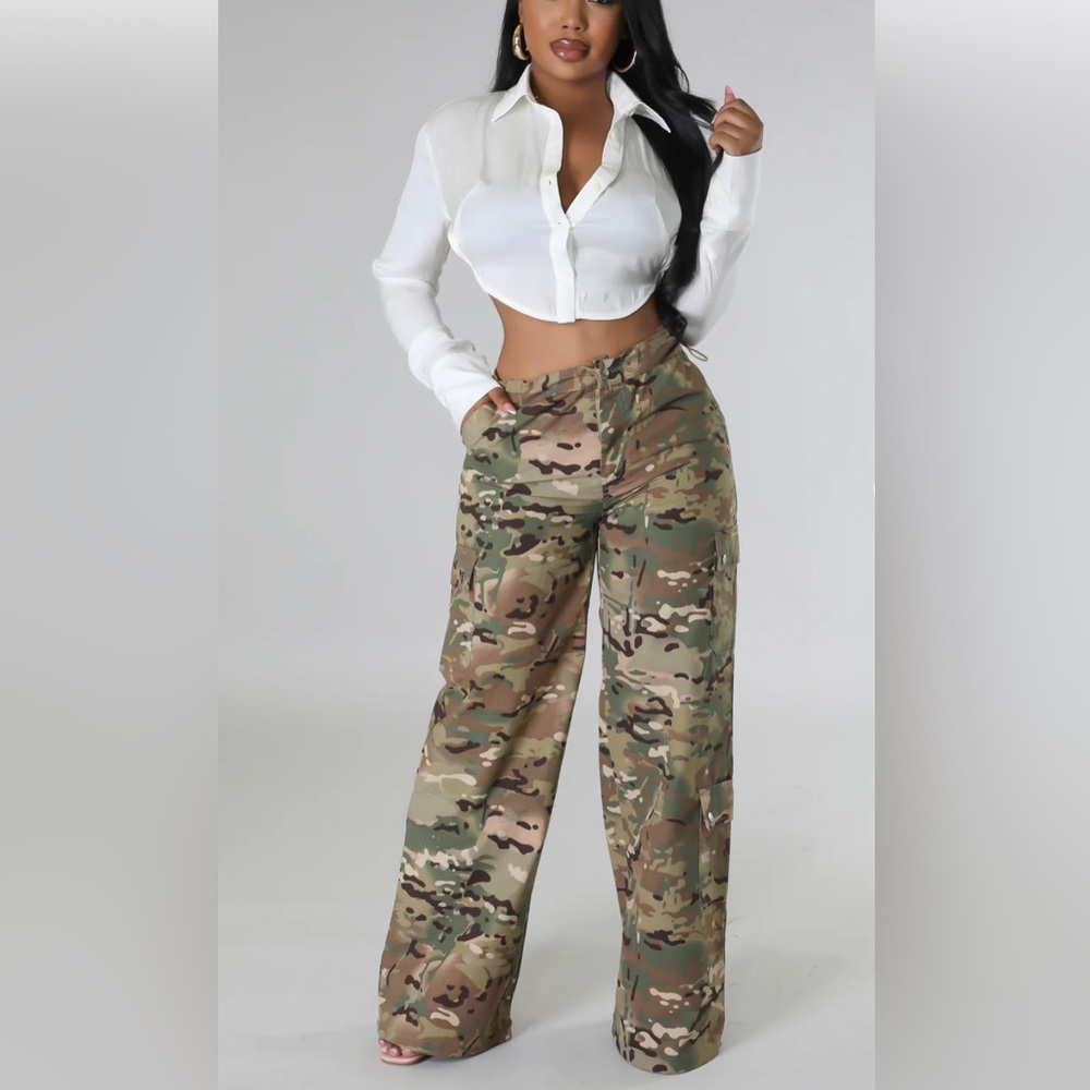 Giti Camo Hours Pants  Olive  Size-L